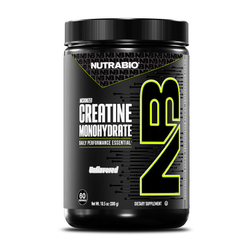 NutraBio Pure Micronized Creatine Monohydrate Powder Supplement, Unflavored, (300 g) - Supports Bulk Muscle Energy, Recovery, and Strength - HPLC Tested Creatine Powder Supplement for Men and Women