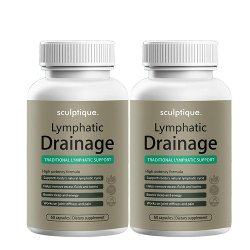 iscentan Sculptique Lymphatic Drainage Capsules, New Maximum Potency Formula with Dandelion Extract, Cleavers Extract - Supports Cellulite Reduction, Lymphatic Drainage, 60 Capsules (2pcs)