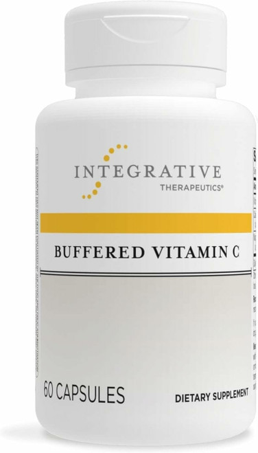 Integrative Therapeutics Buffered Vitamin C - Antioxidant Support Supplement for Healthy Skin & Connective Tissues* - Vegan & Gluten-Free - 60 Capsules (60 Servings)