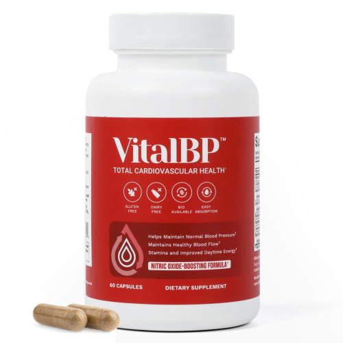 Vital BP - Support for Normal Blood Pressure - Supports Blood Flow & Arteries - with CoQ10, L-Citrulline, and K2 & D3-60 Capsules