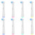 8pcs Interspace Toothbrush Heads, Compatible with Braun Oral B Electric Toothbrushes for Cleaning Crevices, Bridges and Implants.