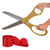 Grand Opening Ceremony Kit– 20 Inch Giant Scissors Gold with Red Ribbon for Inaugurations and Ceremonies Large Ceremonial Scissors for Ribbon Cutting Grand Opening Ribbon and Scissor for Special Event