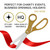 Grand Opening Ceremony Kit– 20 Inch Giant Scissors Gold with Red Ribbon for Inaugurations and Ceremonies Large Ceremonial Scissors for Ribbon Cutting Grand Opening Ribbon and Scissor for Special Event