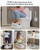 MR.SIGA Toilet Stool Squat Adult, Bathroom Stool Heavy Duty, Anti Slip Toilet Step for Bathroom, Toddler Step Stool for Kids, Off-White & Dark Gray