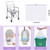 Elzrghs Commode Liners for Bedside Commode, Portable Toilet, Bed Pan, 100 Count Lavender Scented Disposable Potty Chair Liners
