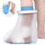 Waterproof Foot Cover for Shower Adult, Foot Cast Covers with Non-Slip Padding Bottom, Watertight Ankle Foot Cast Protector for Surgery Bandage Dressing Wound, Reusable