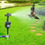 [2025 Upgraded] Yardeen Motion Sensor Sprinkler with Adjustable Head, Water Spray for Lawn and Garden. Day and Night Mode can be Selected