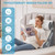 MEGCXIT 3PCS Bed Wedge Pillow for Headboard, Adjustable Wedge Pillow for Sleep Apnea, 23” Wide Triangle Pillow Wedge Set for After Surgery, Acid Reflux Relief, Snoring, Neck&Back Support, White/Grey