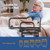 Bed Rails for Elderly Adults Safety, Foldable Bed Assist Rails for Seniors with Sensor Light & Storage Pocket, Adjustable Height, 180° One-Hand Folding Bed Side Rails Fit King Queen Full Twin