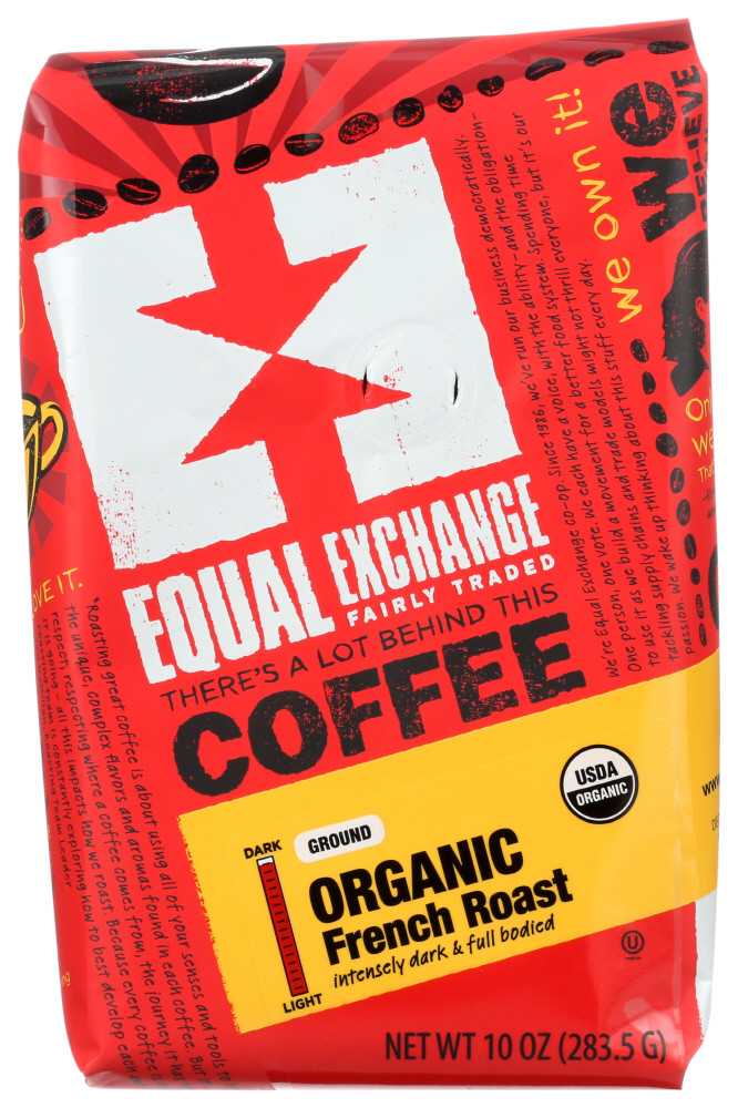 EQUAL EXCHANGE FRENCH ROAST DRIP COFFEE ( 6X10 OZ )