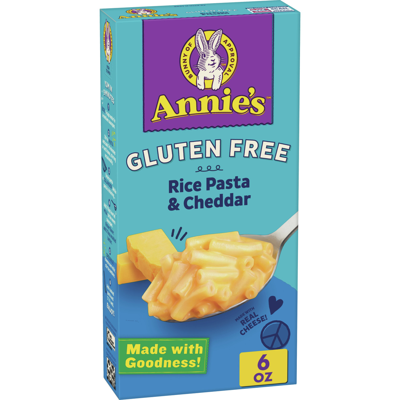 ANNIE'S CHEDDAR RICE PASTA ( 12X6 OZ )