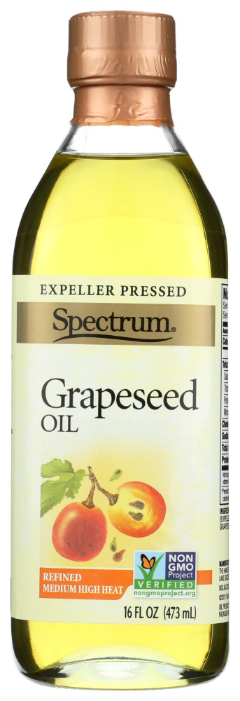 SPECTRUM NATURALS REFINED GRAPESEED OIL ( 12X16 OZ )