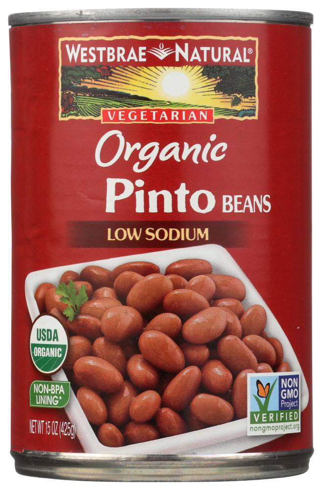 WESTBRAE FOODS PINTO BEANS FAT FREE ( 12X15 OZ )