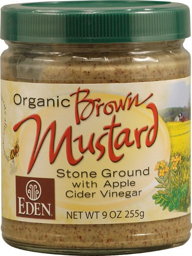 EDEN FOODS BROWN MUSTARD GLASS ( 12X9 OZ )