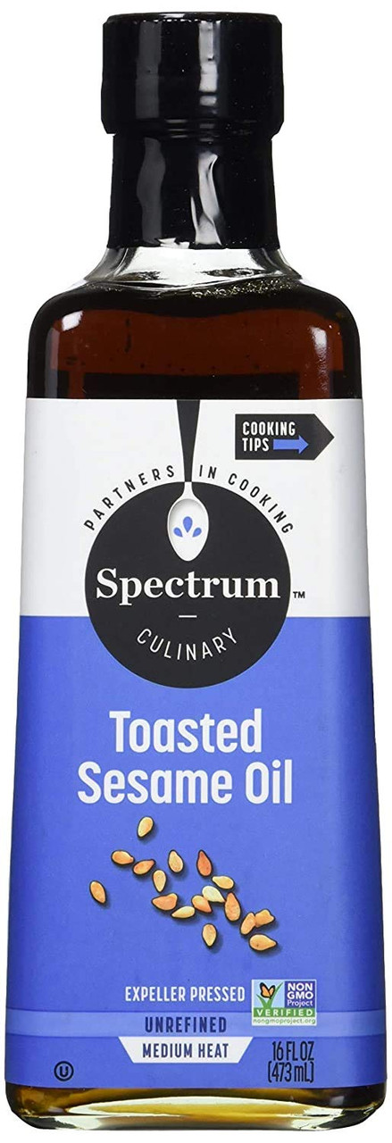 SPECTRUM NATURALS TOASTED UNREFINED SESAME OIL ( 12X16 OZ )