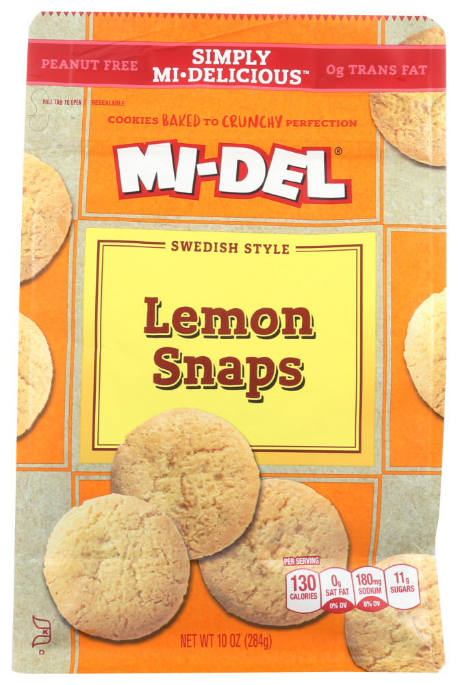 MIDEL LEMON SNAPS ( 8 X 10 OZ )