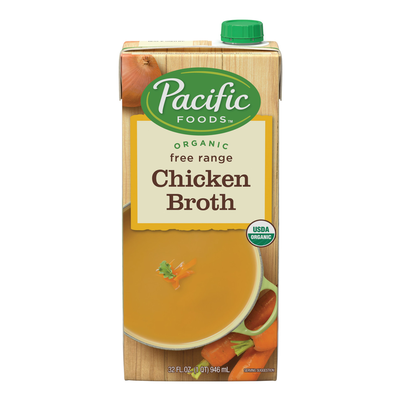 PACIFIC NATURAL CHICKEN BROTH ( 12X32 OZ )