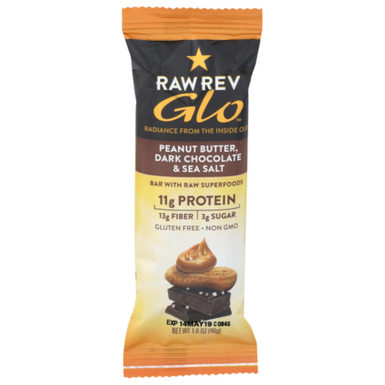 RAW REVOLUTION PEANUT BUTTER, DARK CHOCOLATE AND SEA SALT ( 12X1.6 OZ )
