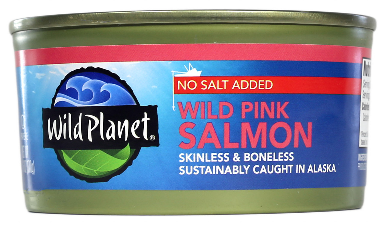 WILD PLANET ALASKA PINK SALMON NO SALT ( 12X6 OZ )