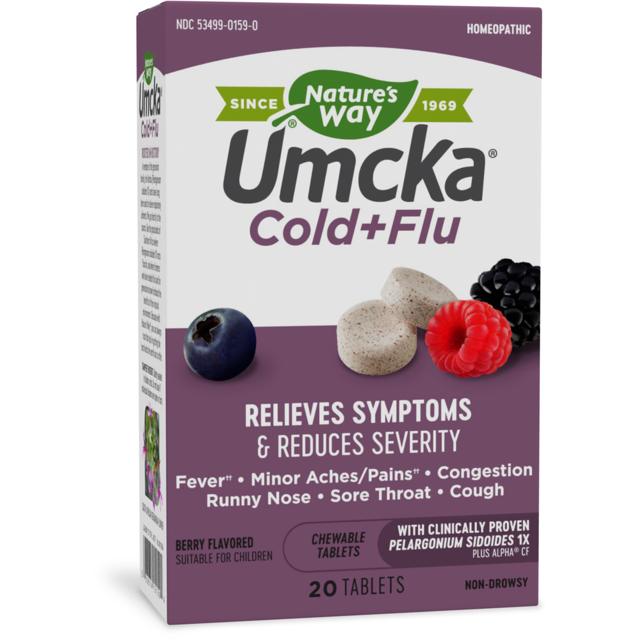 NATURE'S WAY UMCKA COLD & FLU BERRY ( 1X20 TAB )