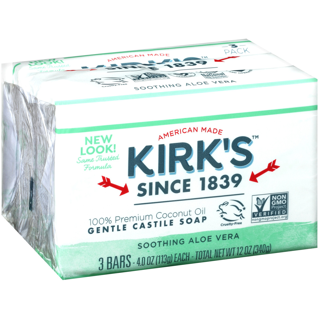 KIRK'S ORIGINAL SALOE CASTILE BAR ( 1X3 PACK )