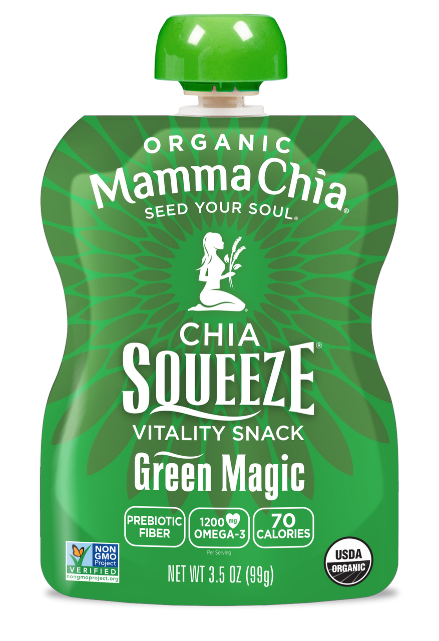 MAMMA CHIA ORGANIC GREEN MAGIC SQUEEZE ( 16X3.5 OZ )