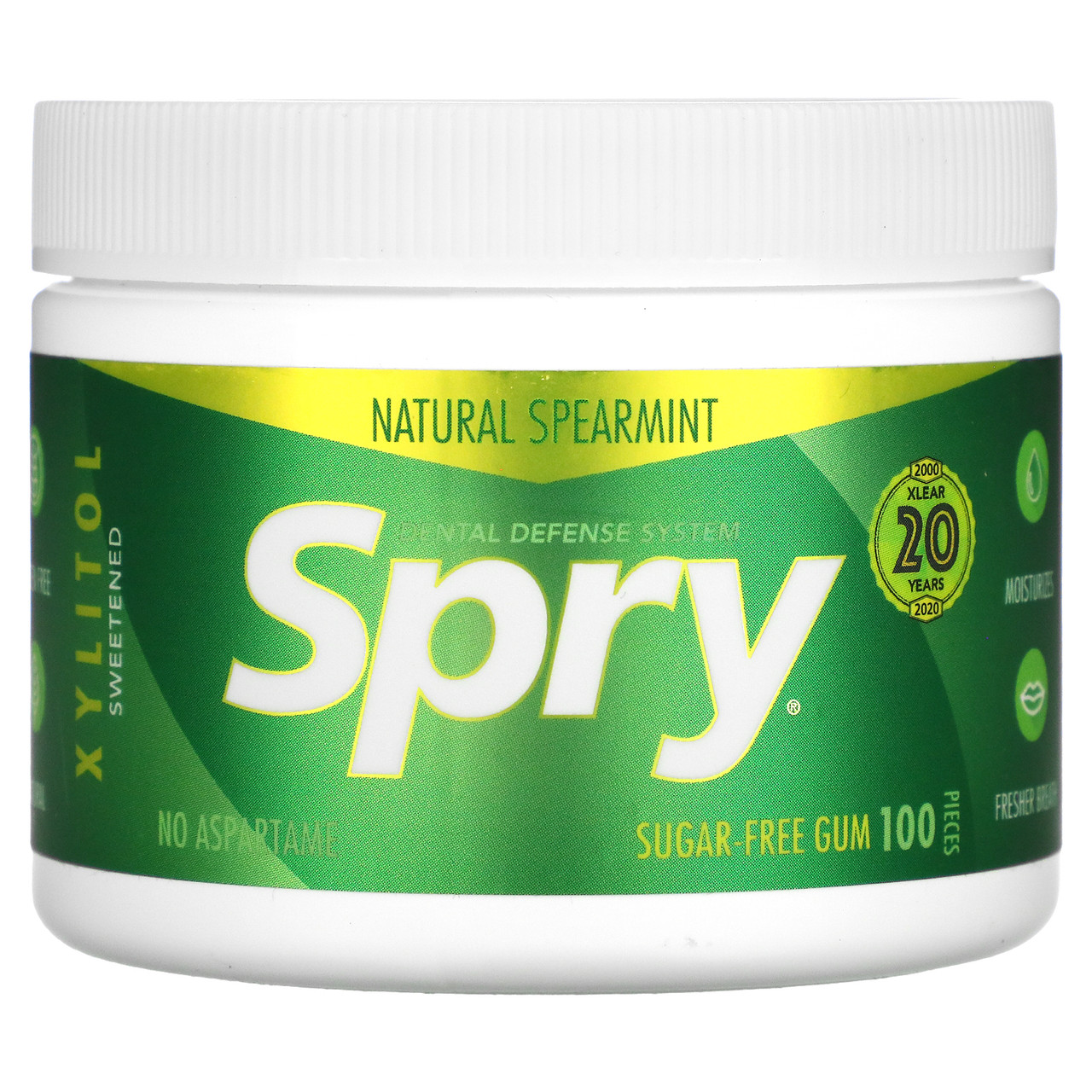 SPRY SPEARMINT GUM ( 1X100 CT )