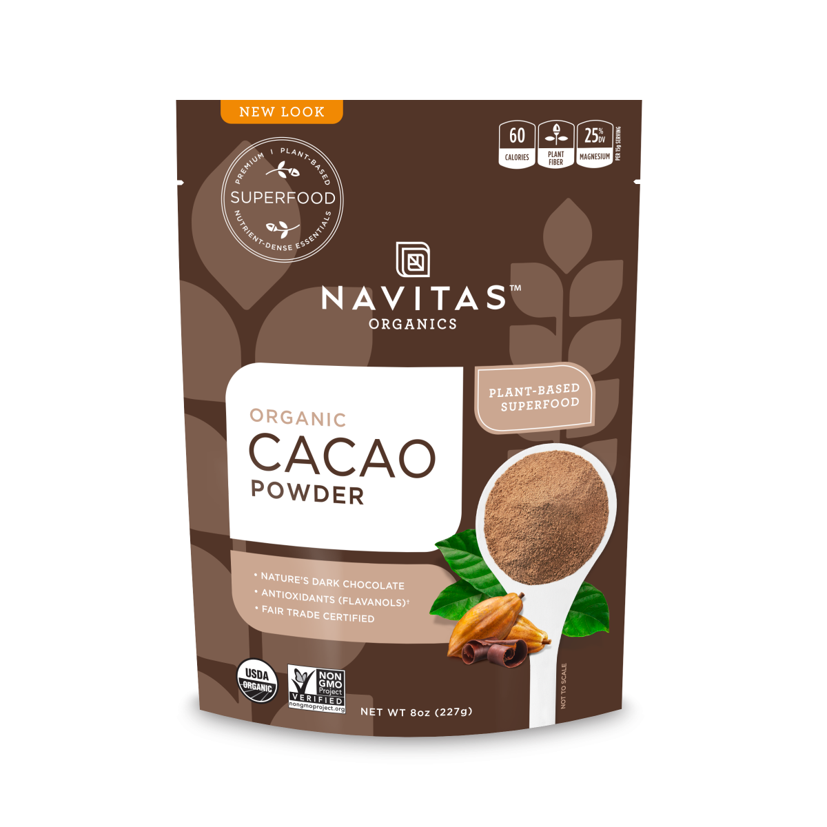 NAVITAS NATURALS ORGANIC CACAO POWDER ( 12X8 OZ )