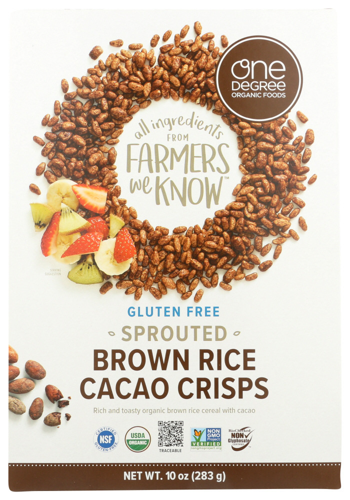 ONE DEGREE ORGANIC FOODS ODOF BROWN RICE CACAO ( 6X10 OZ )