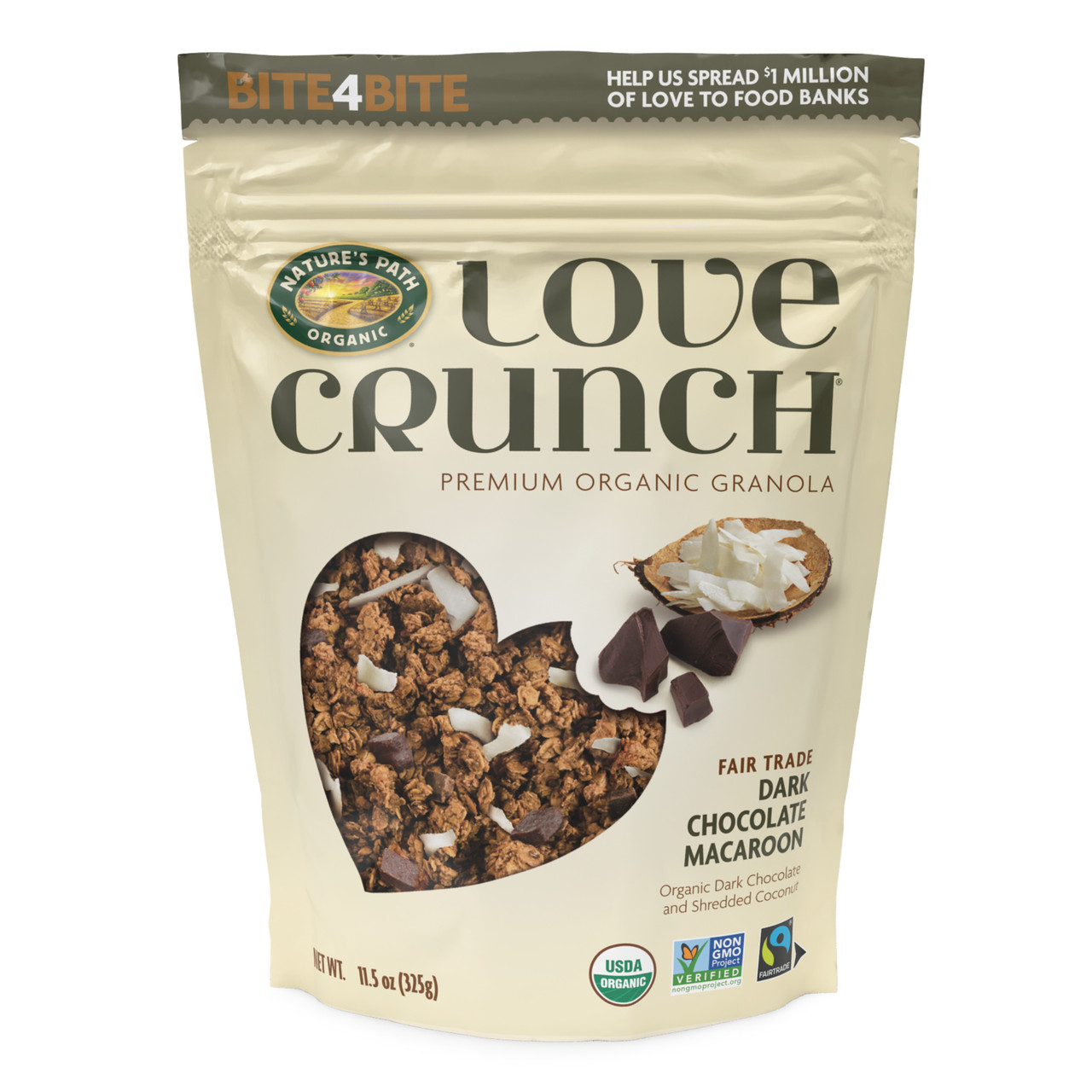 NATURE'S PATH LOVE CRUNCH DARK CHOCOLATE MACAROON ( 6X11.5 OZ )