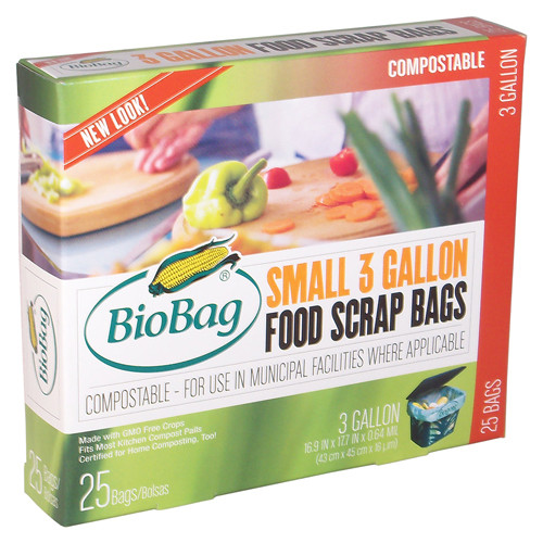 BIO BAG COMPOSTABLE SMALL 3 GALLON BAGS ( 12X48 CT )