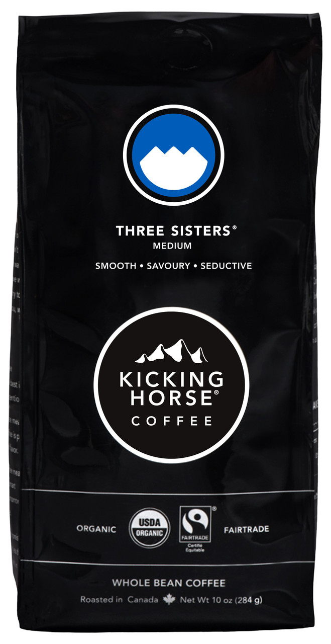 KICKING HORSE COFFEE THREE SISTERS COFFEE MEDIUM ROAST ( 6X10 OZ )