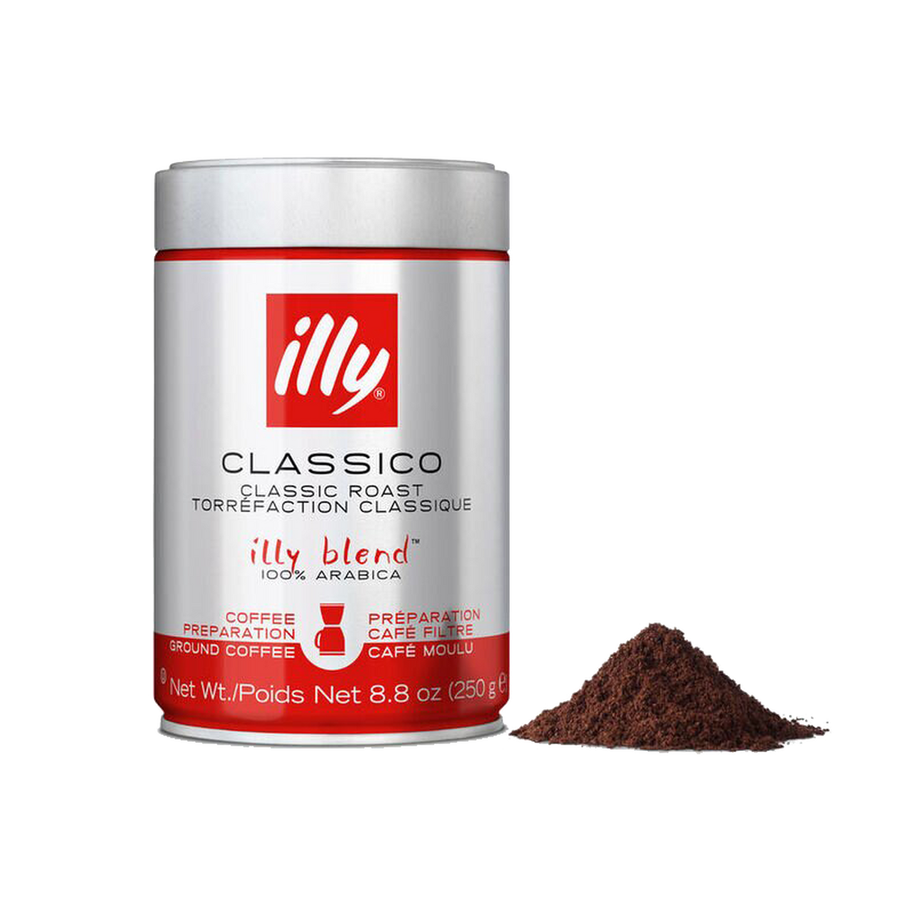 ILLY GROUND DRIP MEDIUM ROAST COFFEE ( 6X8.8 OZ )