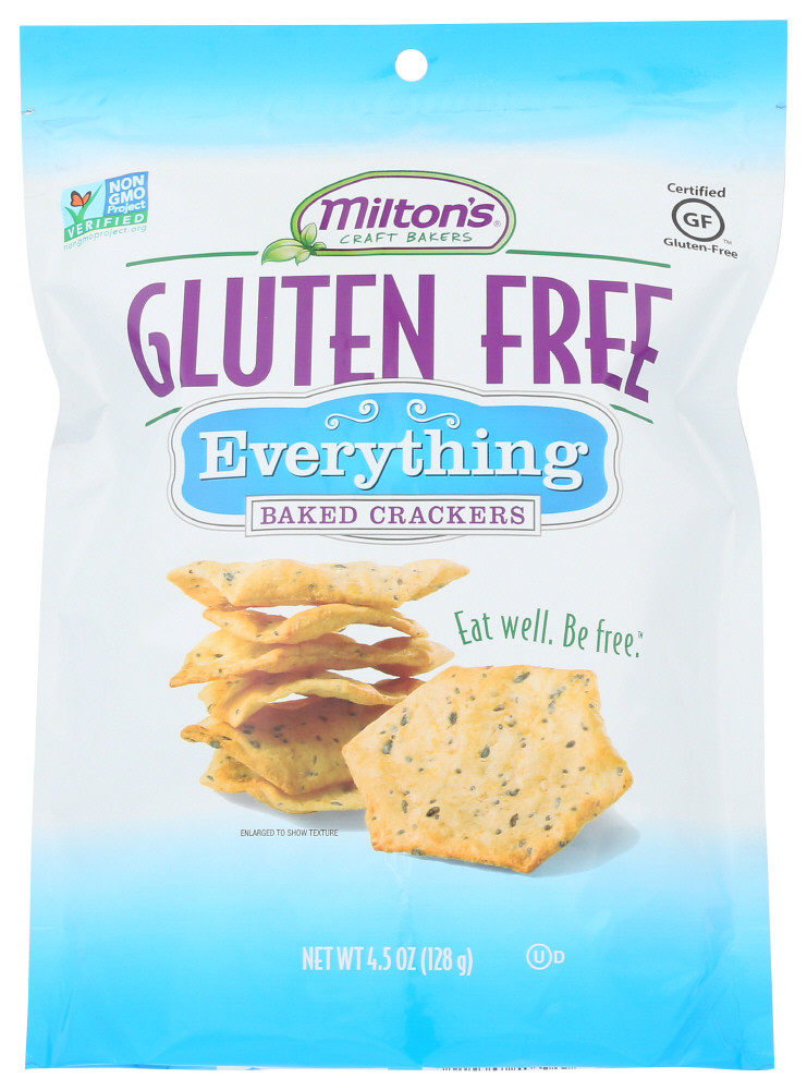 MILTON'S GLUTEN FREE BAKED CRACKERS EVERYTHING ( 12X4.5 OZ )