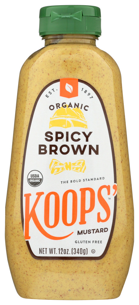 KOOPS ORGANIC SPICY BROWN MUSTARD ( 12X12 OZ )