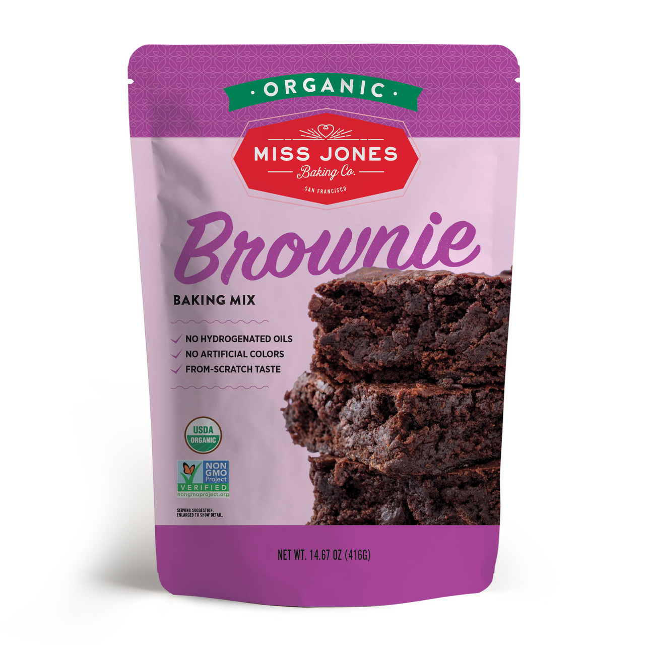 MISS JONES ORGANIC BROWNIE BAKING MIX ( 6X14.67 OZ )