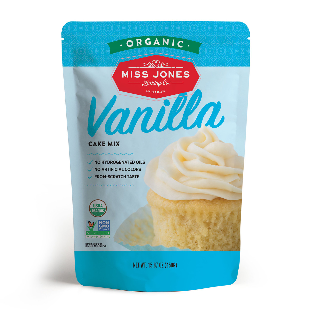 MISS JONES ORGANIC VANILLA CAKE MIX ( 6X15.87 OZ )