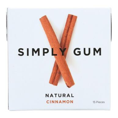SIMPLY GUM ALL NATURAL GUM CINNAMON ( 12X15 CT )
