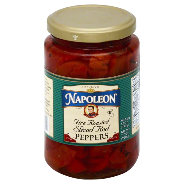 NAPOLEON CO. RED PEPPERS SLICED ( 12X12OZ )