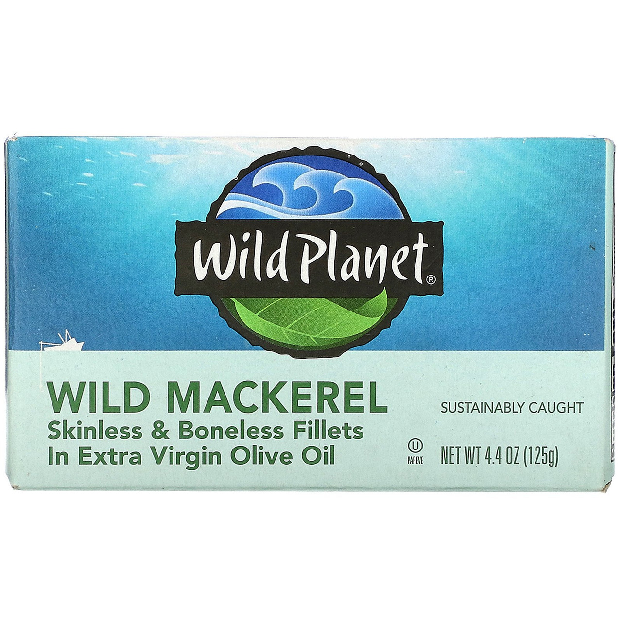 WILD PLANET MACKEREL FILLETS IN EXTRA VIRGIN OLIVE OIL ( 12X4.37 OZ )