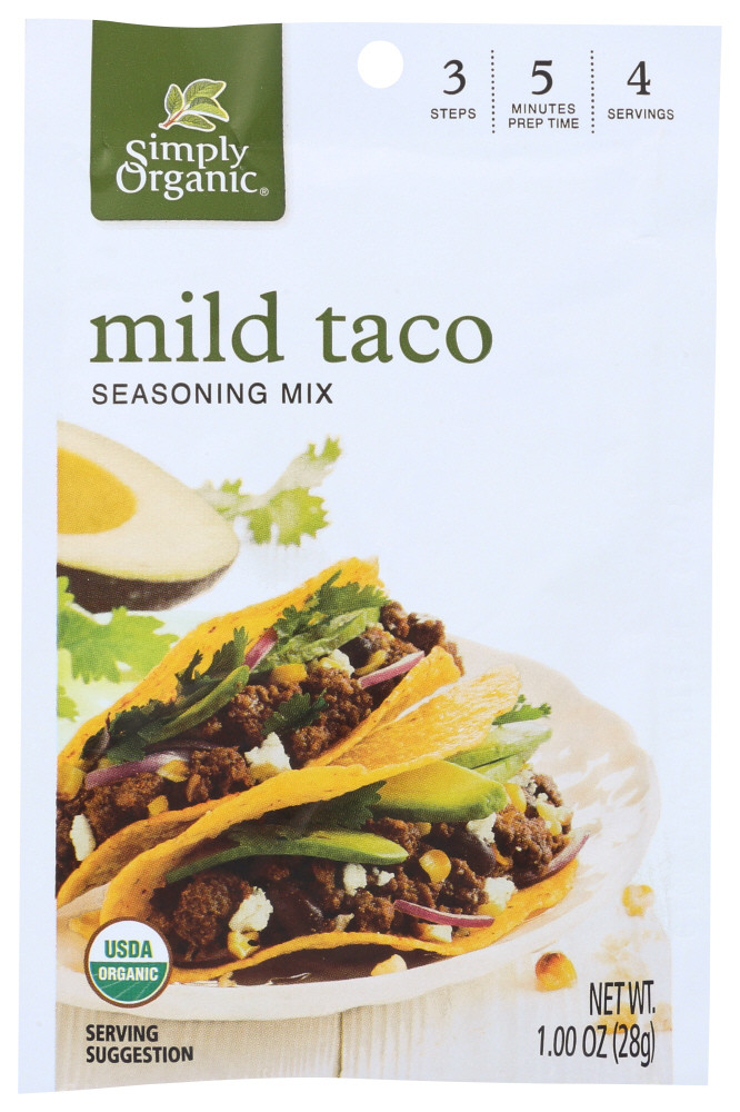 SIMPLY ORGANIC MILD TACO SEASONING MIX ( 12X1 OZ )