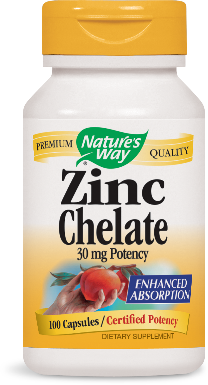 NATURE'S WAY ZINC 30 MG ( 1X100CAP )