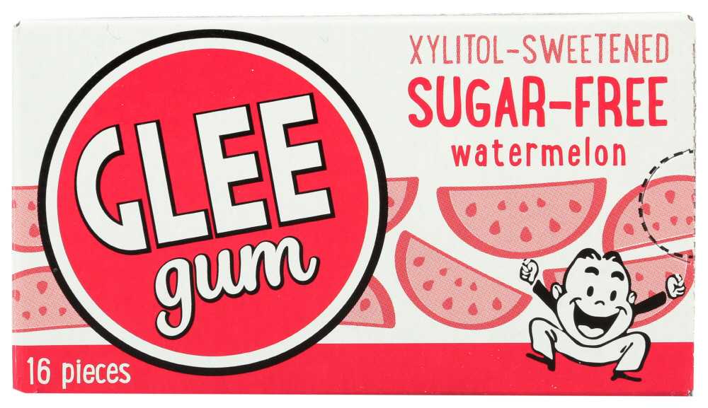 GLEE GUM WILD WATERMELON, SUGAR FREE ( 12X16 PC )