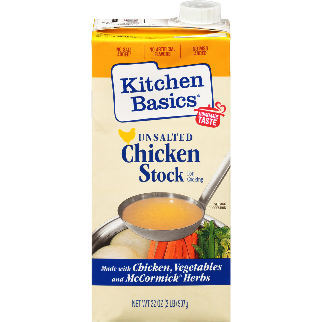 KITCHEN BASICS CHICKEN STOCK UNSLTD ( 12X32OZ )