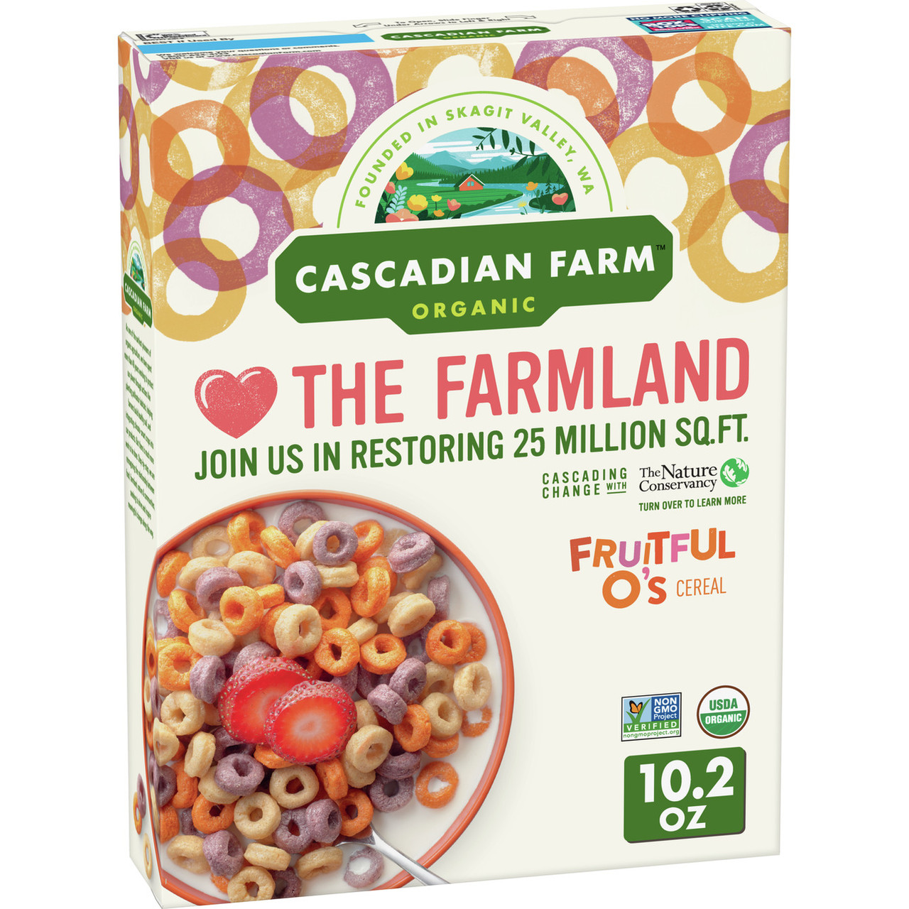 CASCADIAN FARM FRUITFUL O CEREAL ( 10X10.2OZ )