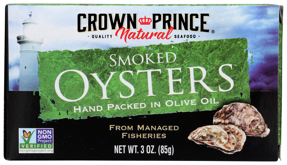 CROWN PRINCE SMOKED OYSTERS W/OO ( 18X3OZ )