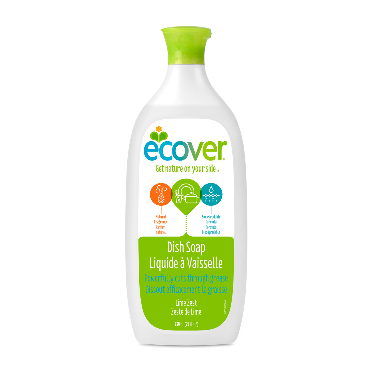 ECOVER LIQUID, LIME ZEST ( 6X25 OZ )