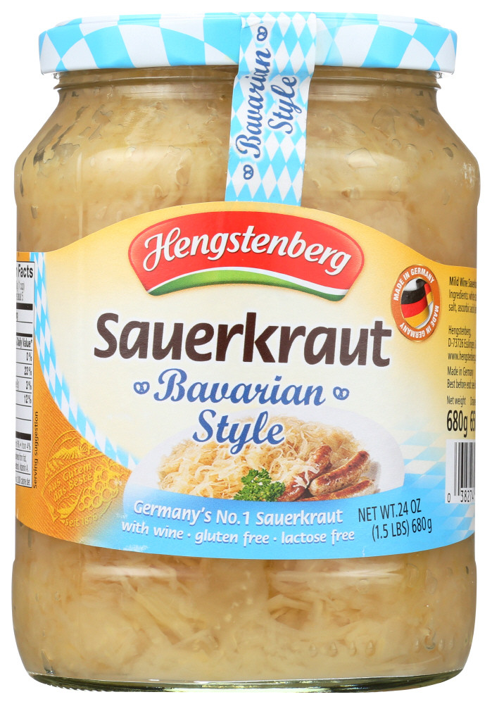 HENGSTENBERG BAV SAUERKRAUT/WINE ( 12X24.3OZ )