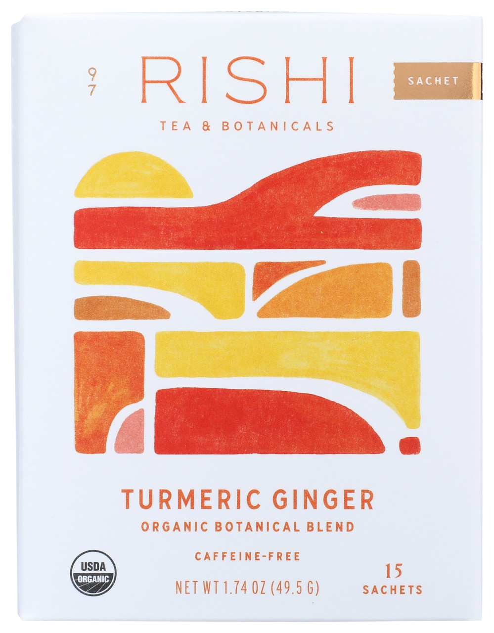 RISHI TEA TUMERIC GINGER, FT ( 6X15 BAG )