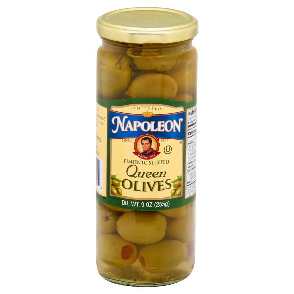 NAPOLEON CO. STFFD QUEEN OLIVES ( 12X9OZ )